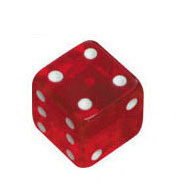 Knob Red cube Large