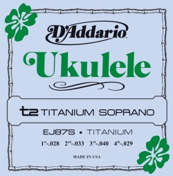 D'Addario Ukulele Titanium Soprano