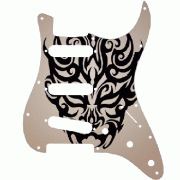 X Pickguard Strat SSS Mask Tattoo