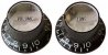  Reflector cap USA svart/krom 1 vol, 1 ton 