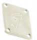  Fender F-logo halsplatta krom 