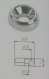  Bussningar f�r halsmontering 14mm krom 