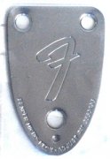 Fender 3-bolt neck plate Chrome