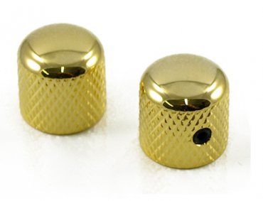 Tele Dome knobs USA 1/4 set of 2 Gold
