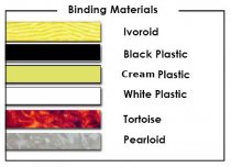 Binding Black Plastic