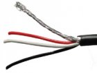 Shielded 3-conductor hookup wire