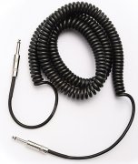 Guitar cable Dimarzio Coiled 9 m Black