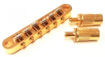 -GD- Tune-O-Matic roller sadles Gold chrome