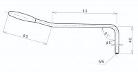 Trem arm Strat M5 chrome