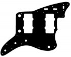 Plektrumskydd Jazzmaster USA Svart 3-lagers