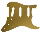 Pickguard USA 8-hole Brushed Gold (Simulated) 3PLY SSS