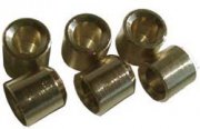 Strngbussningar 6 st 9.5mm Vintage Nickel Japan