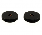 Allparts Jazzmaster Black Roller Knob Set (2 pcs)