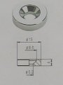 Bussningar fr halsmontering 15mm krom