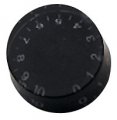 Speed knob, vintage/embossed numbers. Black