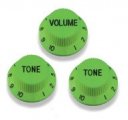 Strat Knob Set USA Green