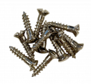 Skruv plektrumskydd USA 11 st Nickel Sprskruv
