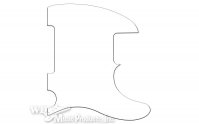 Plektrumskydd Esquire USA Vitt 1L