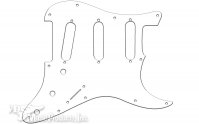 Pickguard USA Pre63 white 3PLY SSS