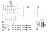 GOTOH Floyd Rose 40 mm Black