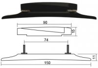 Stall till Arch Top Ebenholts