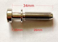 Faber Vintage style tailpiece studs, Inch, Nickel