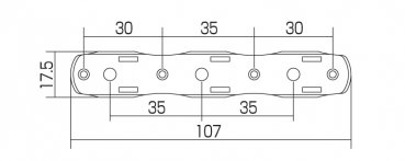 GOTOH Klassisk mekanik 35G1800 Solid mssing