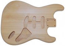 Hosco Strat Body Alder Unfinished Hard Tail