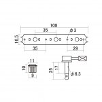 Kluson Juniormekanik plastvred nickel Hosco