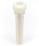 TUSQ Presentation Bridge Pins 4mm White / M.O.P. Dot (6 Pcs)