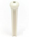 TUSQ Traditonal Bridge Pins 2mm White / Paua Dot (6 Pcs)