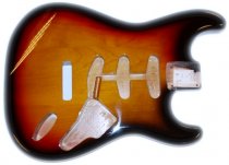 Hosco Strat Body Alder 3T Sunburst