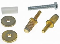 Faber '59 ABR-1 converter studs, 7mm/6-32inch, BRASS, Aged Gold
