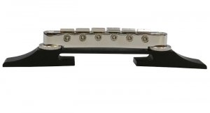 Stall till Arch Top Tune-O-Matic Nickel Ebenholts