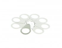 KLUSON KNOB POINTER 90 DEGREE BLUNT TIP STEEL NICKEL 8 PACK (US