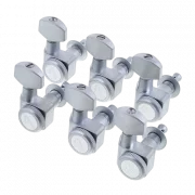 Fender� 6 In Line L�sbara Staggered Brushed Chrome