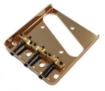 -GD- Tele bridge vintage compensated saddles Gold