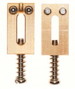 -GD- Solid brass saddles Strat 10.5 set of 6