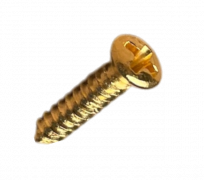 Skruv plektrumskydd till Fender, USA 15st 3x13 Guld