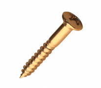 Skruv Stallmontering 3.5X25 5 st Guld