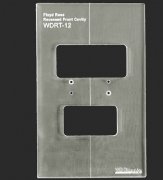 WD Music Products Routing Template Floyd Rose Recess