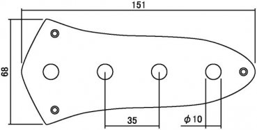 Control plate J-bass