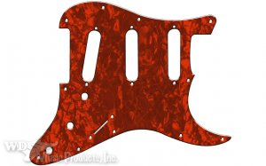 Plektrumskydd Strata USA R�d Pearl SSS 3L