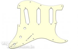 Plektrumskydd Strata Voodoo USA 11-h�ls Parchment  SSS 3L