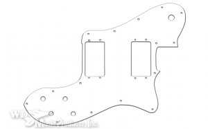 Plektrumskydd Tele Deluxe USA Vitt 3L