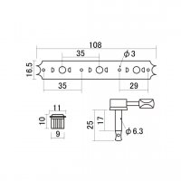 Kluson Juniormekanik plastvred nickel Hosco
