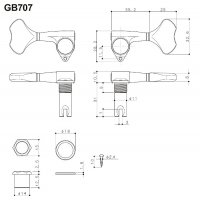 GOTOH 707 basmekanik 2+2 Svart