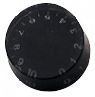 Speed knob USA Svart Vintage/Embossed numbers