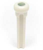 TUSQ Presentation Bridge Pins 4mm White/Paua Dot (6 Pcs)