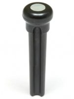 TUSQ Presentation Bridge Pins 4mm Black / M.O.P. Dot (6 Pcs)